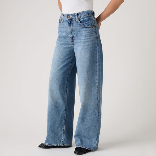 Levi's® Women's Cinch Wide-Leg Jeans - Med Indigo - Worn In