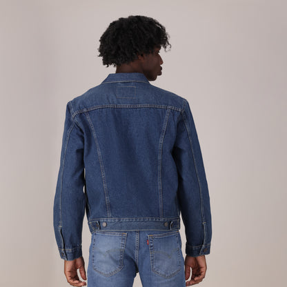 LEVI'S® MEN'S TRUCKER JACKET - DARK INDIGO - WORN IN