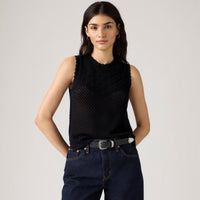 LEVI'S® WOMEN'S ADRIENNE CROCHET TANK - BLACK