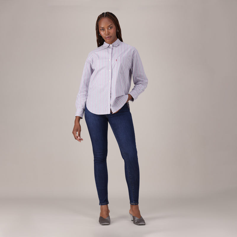 Levis® Women's Curvy High-Rise Super Skinny - Med Indigo - Worn In