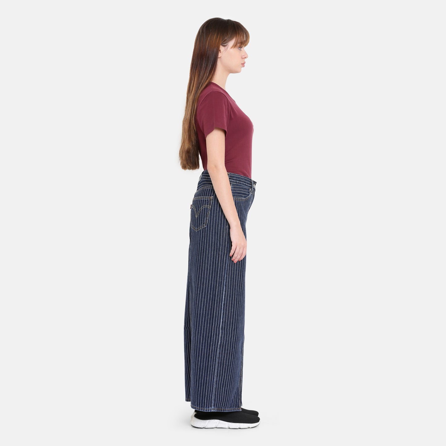 LEVI’S® WOMEN’S ANKLE COLUMN SKIRT - DARK INDIGO - FLAT FINISH