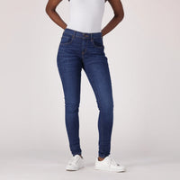 LEVI'S® CURVY SUPER SKINNY - DARK INDIGO - WORN IN