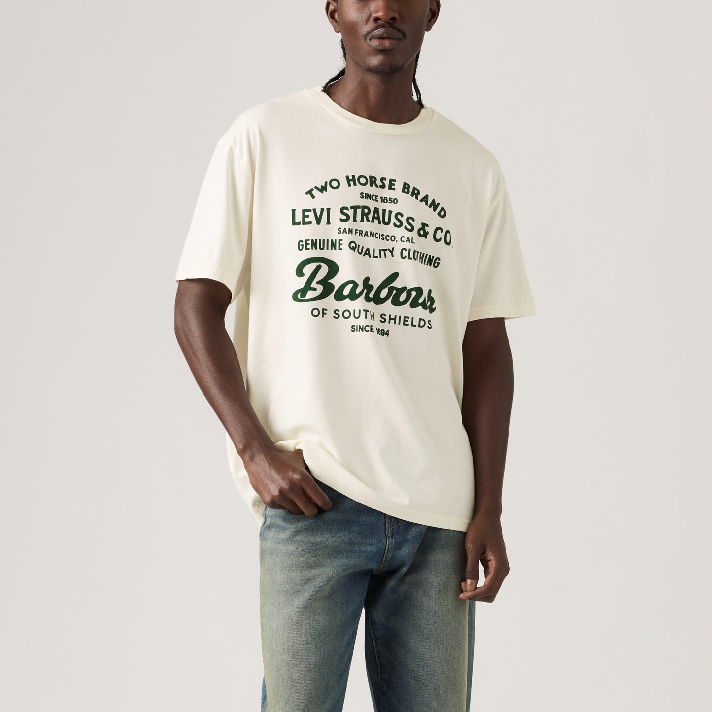 LEVI'S® X BARBOUR GRAPHIC T-SHIRT - WHITE