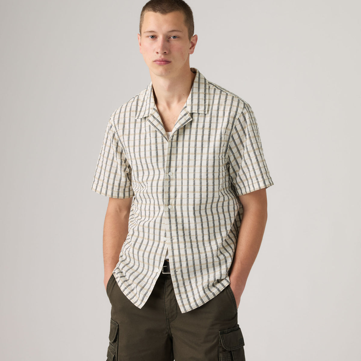 LEVI'S® MEN'S SUNSET CAMP STANDARD FIT SHIRT - MULTI-COLOR