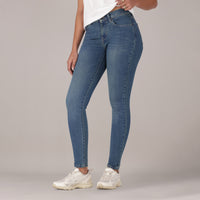 LEVI'S® WOMEN'S CURVY SUPER SKINNY  - MED INDIGO - WORN IN