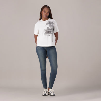 LEVI'S® WOMEN'S CURVY HIGH-RISE SUPER SKINNY  - MED INDIGO - WORN IN