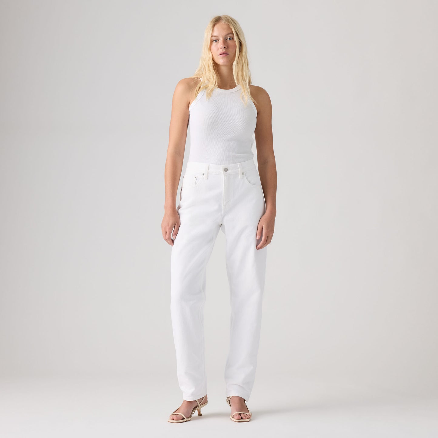 LEVI'S® WOMEN'S LOOSE TAPER JEANS - WHITE