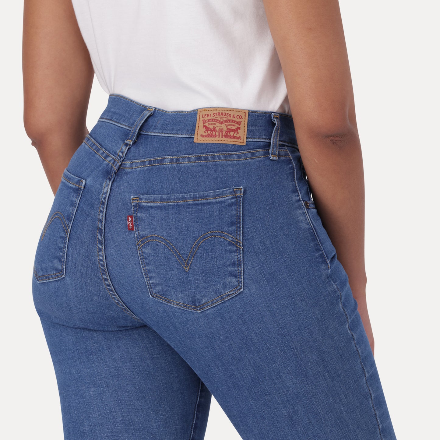 LEVI'S® CURVY SUPER SKINNY  - DARK INDIGO - FLAT FINISH