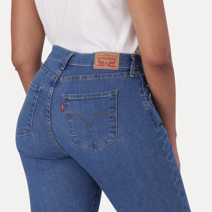 LEVI'S® CURVY SUPER SKINNY  - DARK INDIGO - FLAT FINISH