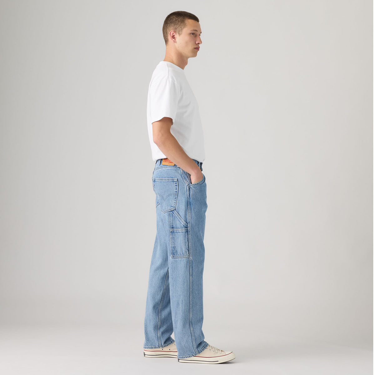 LEVI'S® MEN'S 555™ RELAXED CARPENTER - MED INDIGO - FLAT FINISH