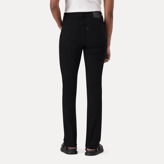 LEVIโSยฎ WOMEN'S 712 MID-RISE SLIM JEANS - BLACK