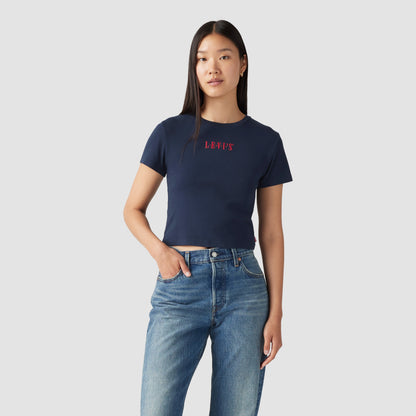 LEVI'S® WOMEN'S GRAPHIC ESSENTIAL SPORTY TEE - BLUE