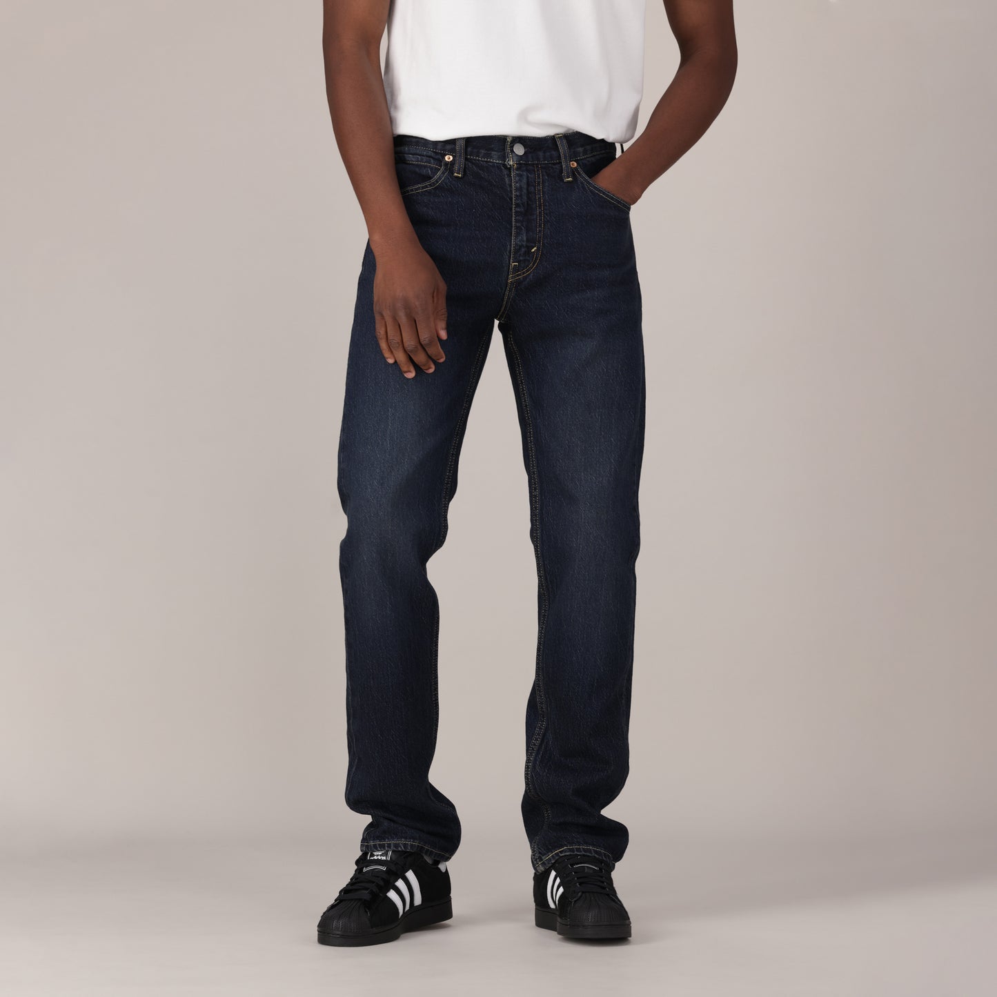 LEVI'S® MEN'S 518™ SLIM JEANS - DARK INDIGO - WORN IN