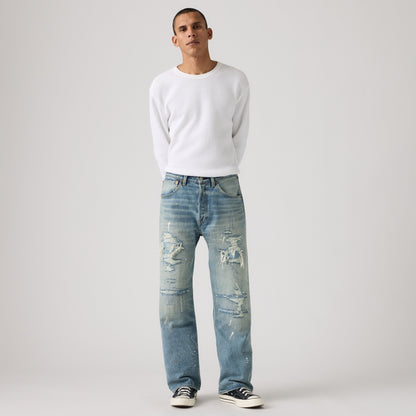 LEVI'S® MEN'S 501® LOOSE JEANS - MED INDIGO - WORN IN