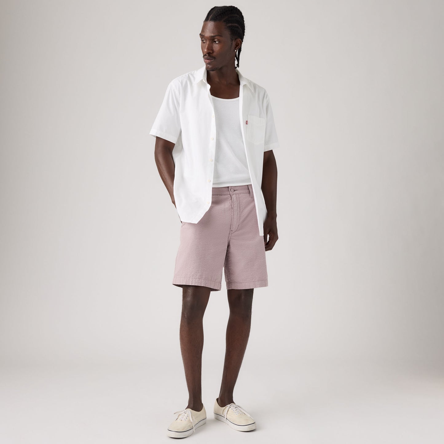 LEVI'S® MEN'S XX CHINO AUTHENTIC RELAXED LIGHTWEIGHT SHORTS - PURPLE