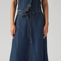 LEVI'S® WOMEN'S XL SKIRT - DARK INDIGO - FLAT FINISH