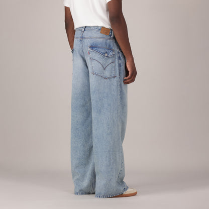 LEVI'S® MEN'S TWISTED BAGGY WIDE-LEG  JEANS - LIGHT INDIGO - WORN IN