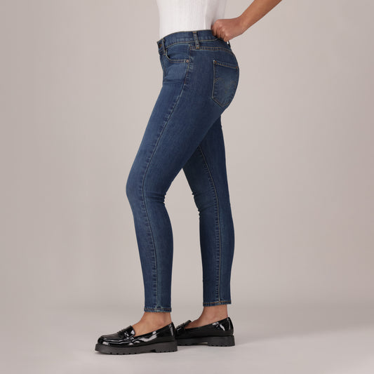LEVI'S® WOMEN'S CURVY SKINNY  - DARK INDIGO  WORN IN