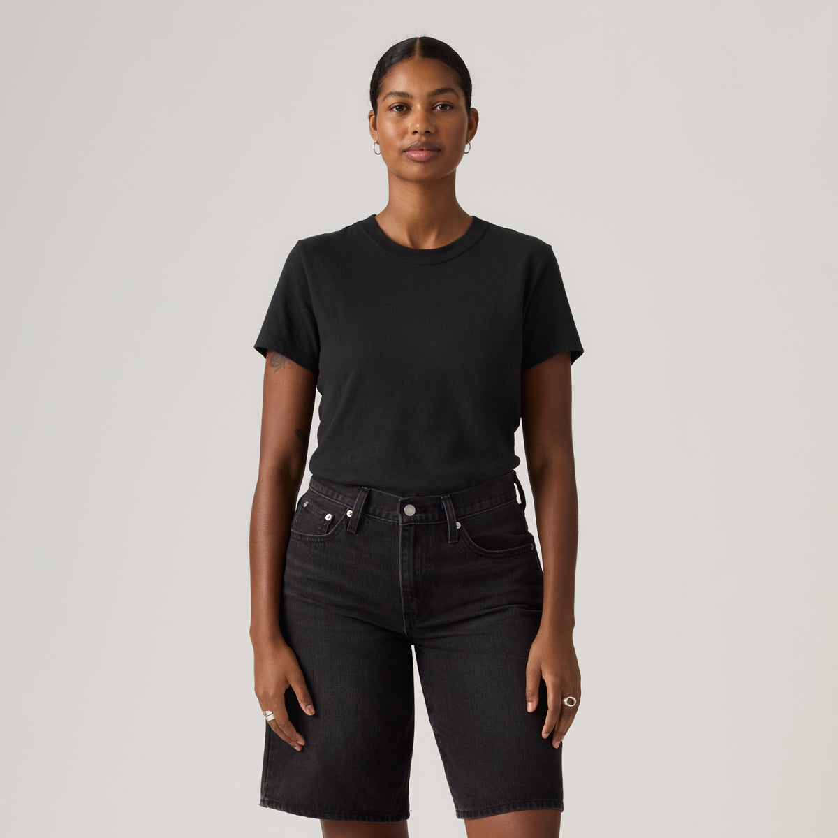 LEVI'S® WOMEN'S FAVORITE SLUB TEE - BLACK