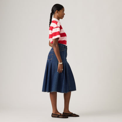 LEVI'S® WOMEN'S PLEATED MIDI SKIRT - MULTI COLOUR