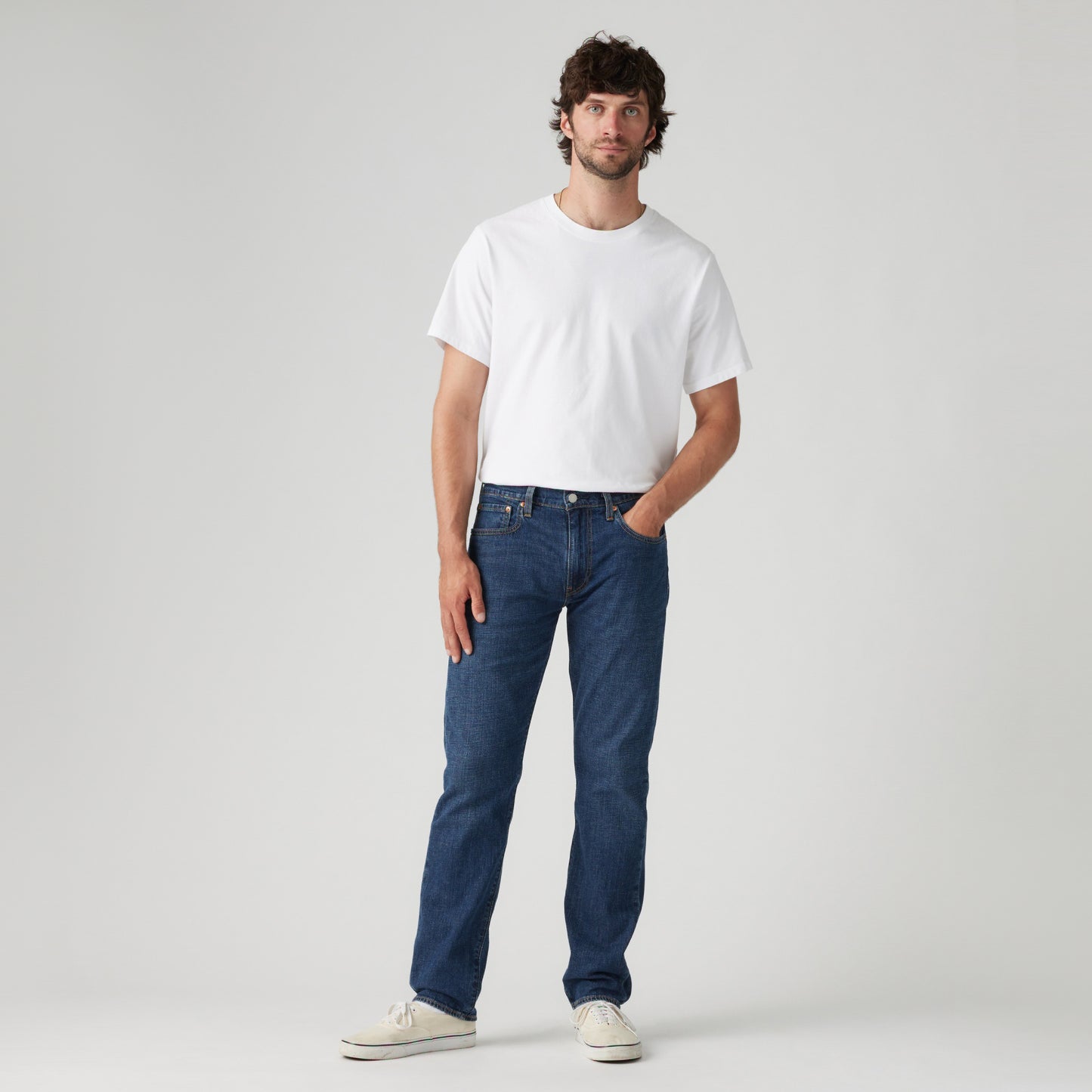 LEVI'S® MEN'S 502™ TAPER LIGHTWEIGHT JEANS - DARK WASH