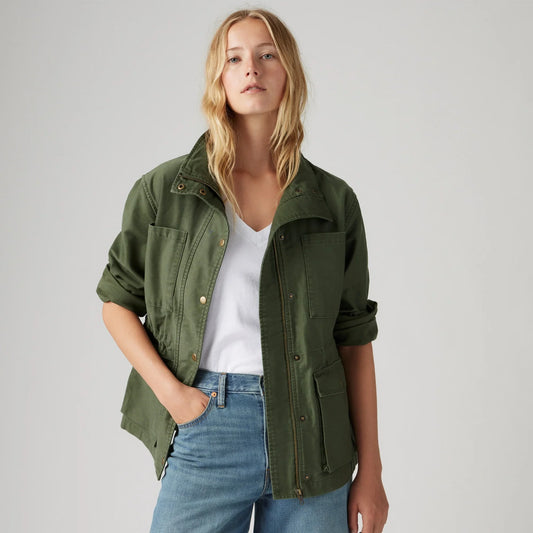 LEVI'S® WOMEN'S KARLIE UTILITY JACKET - GREEN