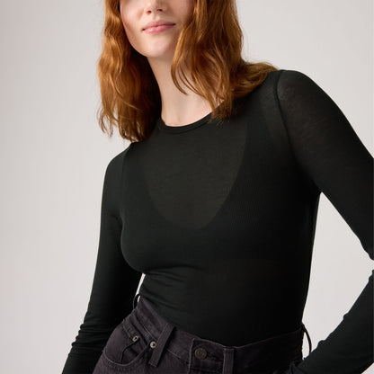 LEVI'S® WOMEN'S SHEER LONG-SLEEVE LAYERING TOP - MULTI COLOUR