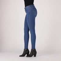 LEVI'S® CURVY SUPER SKINNY - DARK INDIGO - WORN IN