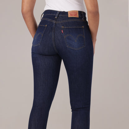LEVI'S® WOMEN'S CURVY SUPER SKINNY  - MED INDIGO - WORN IN