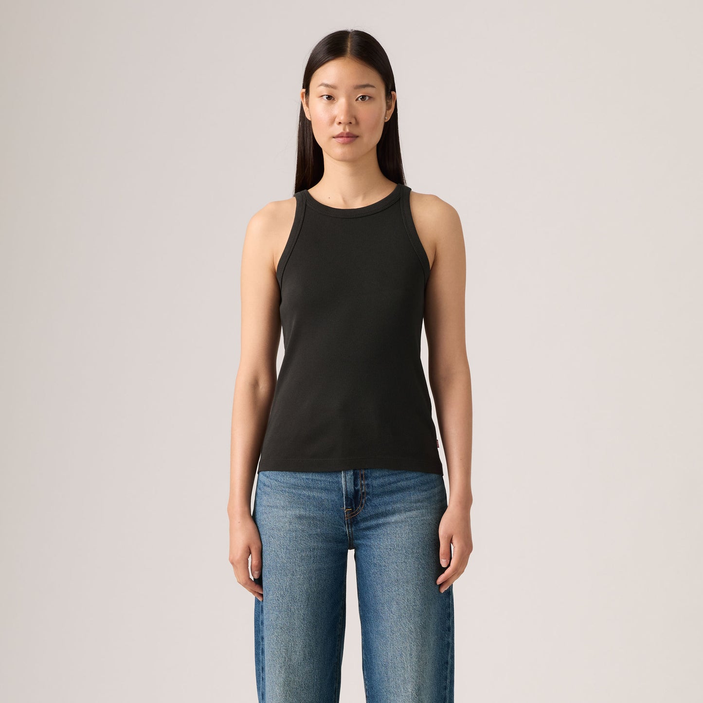 LEVI'S® WOMEN'S ESSENTIAL RACER TANK - BLACK