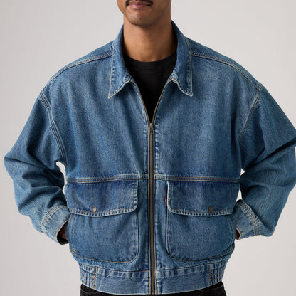 LEVI'S® MEN'S WHEELING JACKET - MED INDIGO - WORN IN