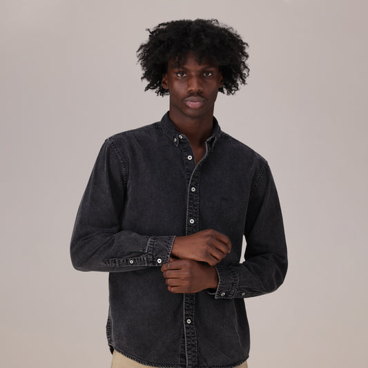 LEVI'S® MEN'S AUTHENTIC BUTTON-UP SHIRT - BLACK