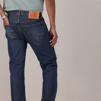 LEVI'S® MEN'S 501® ORIGINAL JEANS - MED INDIGO - WORN IN