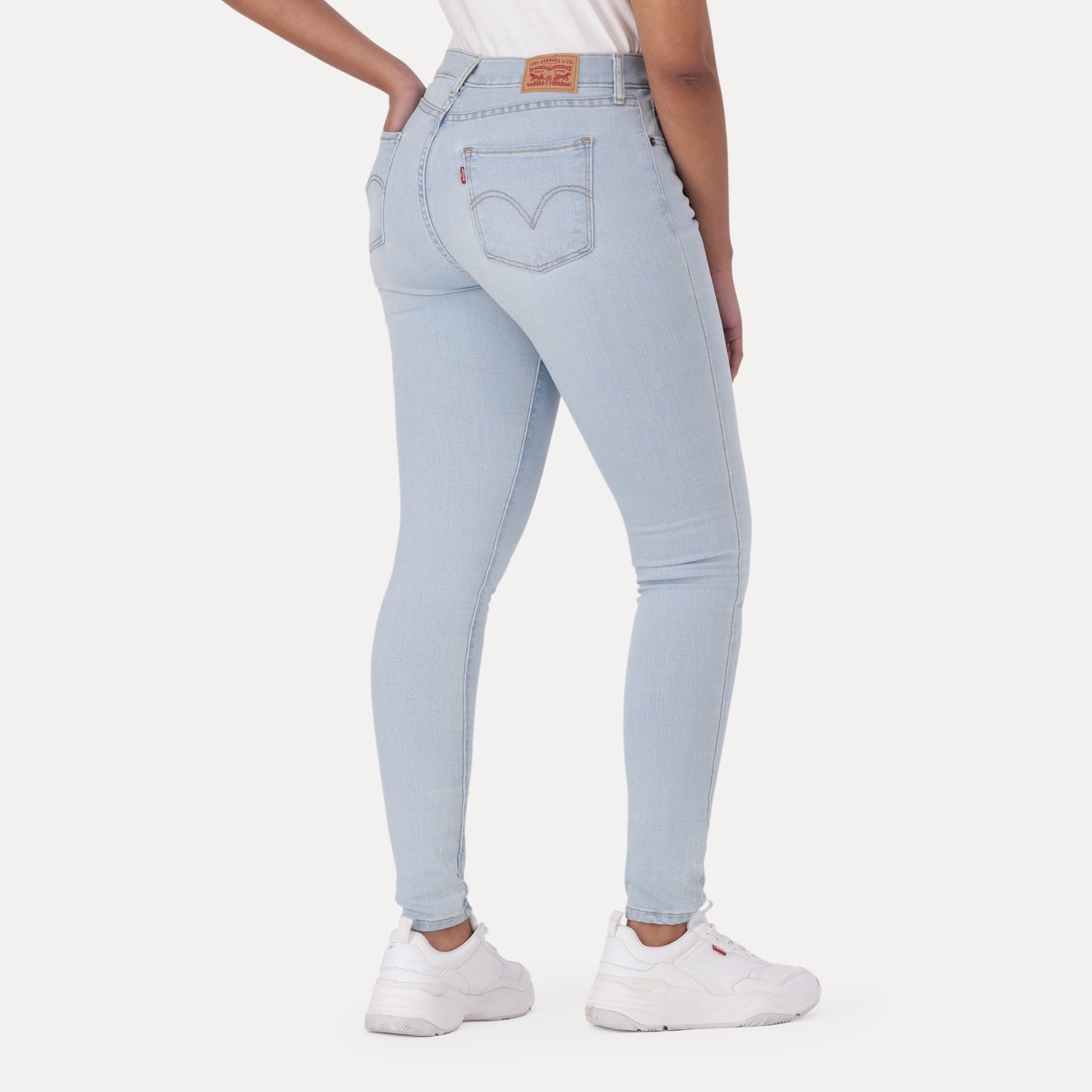 LEVI'S® CURVY SKINNY - LIGHT INDIGO - FLAT FINISH