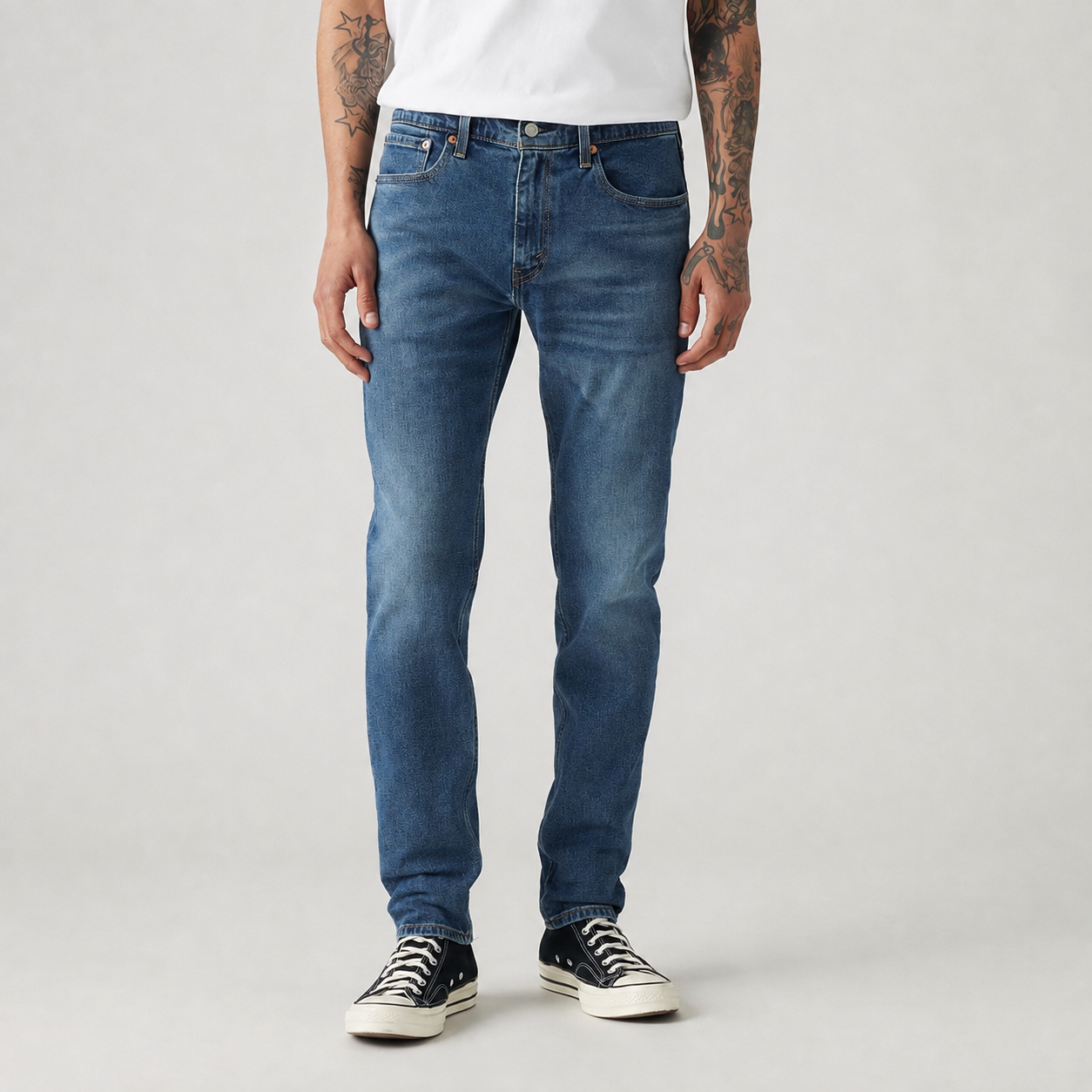 LEVI'S® MEN'S 512™ SLIM TAPER JEANS - MED INDIGO - WORN IN