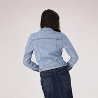 LEVI’S® WOMEN'S ORIGINAL TRUCKER JACKET - MED INDIGO - WORN IN