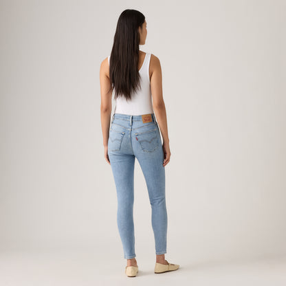 LEVI'S® WOMEN'S 720 HIGH-RISE SUPER SKINNY JEANS - MED INDIGO - WORN IN