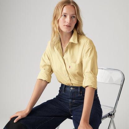 LEVI'S® WOMEN'S HARLIE BOYFRIEND SHIRT - YELLOW