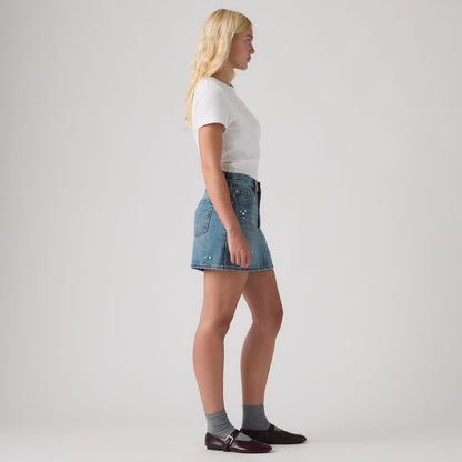 LEVI’S® WOMEN'S ICON SKIRT - MED INDIGO - WORN IN
