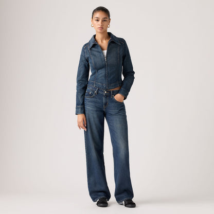 Levi's® Women's Low Loose Jeans - Med Indigo - Worn In