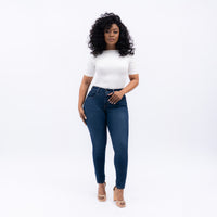 LEVI'S® WOMEN'S CURVY HIGH-RISE SUPER SKINNY - DARK INDIGO - WORN IN