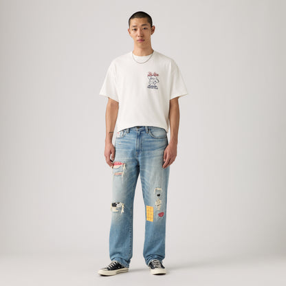 LEVI'S® X TOY STORY MEN'S 568 LOOSE JEANS - MED INDIGO - WORN IN
