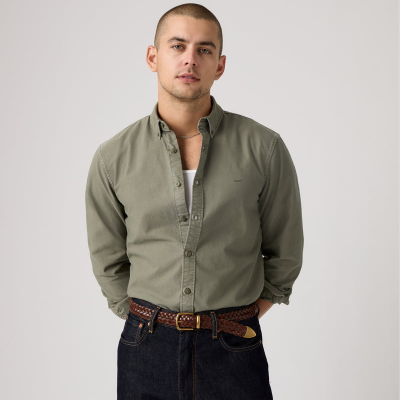 LEVI'S® MEN'S AUTHENTIC BUTTON-UP SHIRT - GREEN
