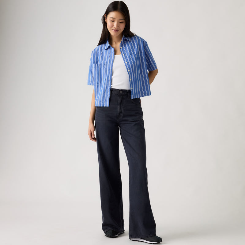 Levi's® Women's Cinch Wide-Leg Jeans - Med Indigo - Worn In
