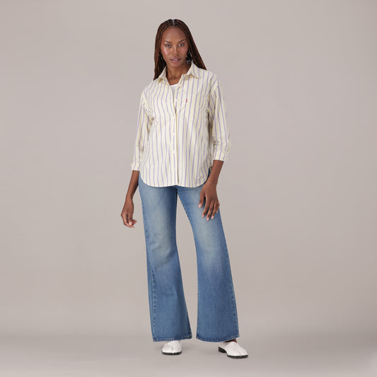 LEVI'S® WOMEN'S CINCH FLARE JEANS - MED INDIGO - WORN IN