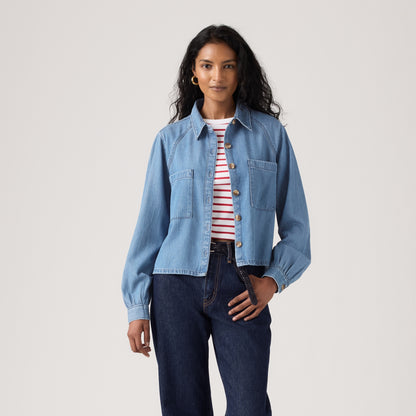 LEVI'S® WOMEN'S TINI LONG-SLEEVE UTILITY SHIRT - MULTI COLOUR