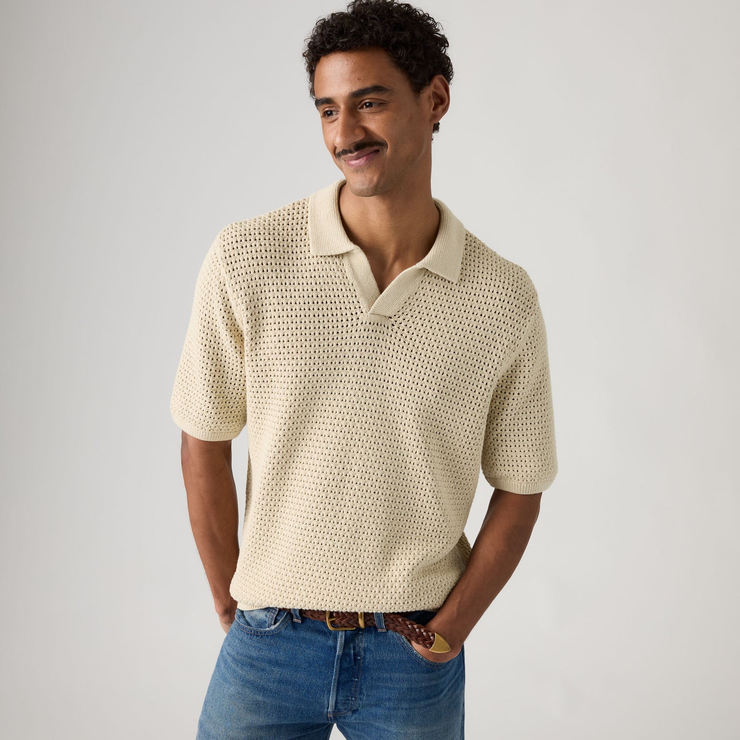 LEVI'S® MEN'S DILLON OPEN COLLAR POLO - MULTI-COLOR