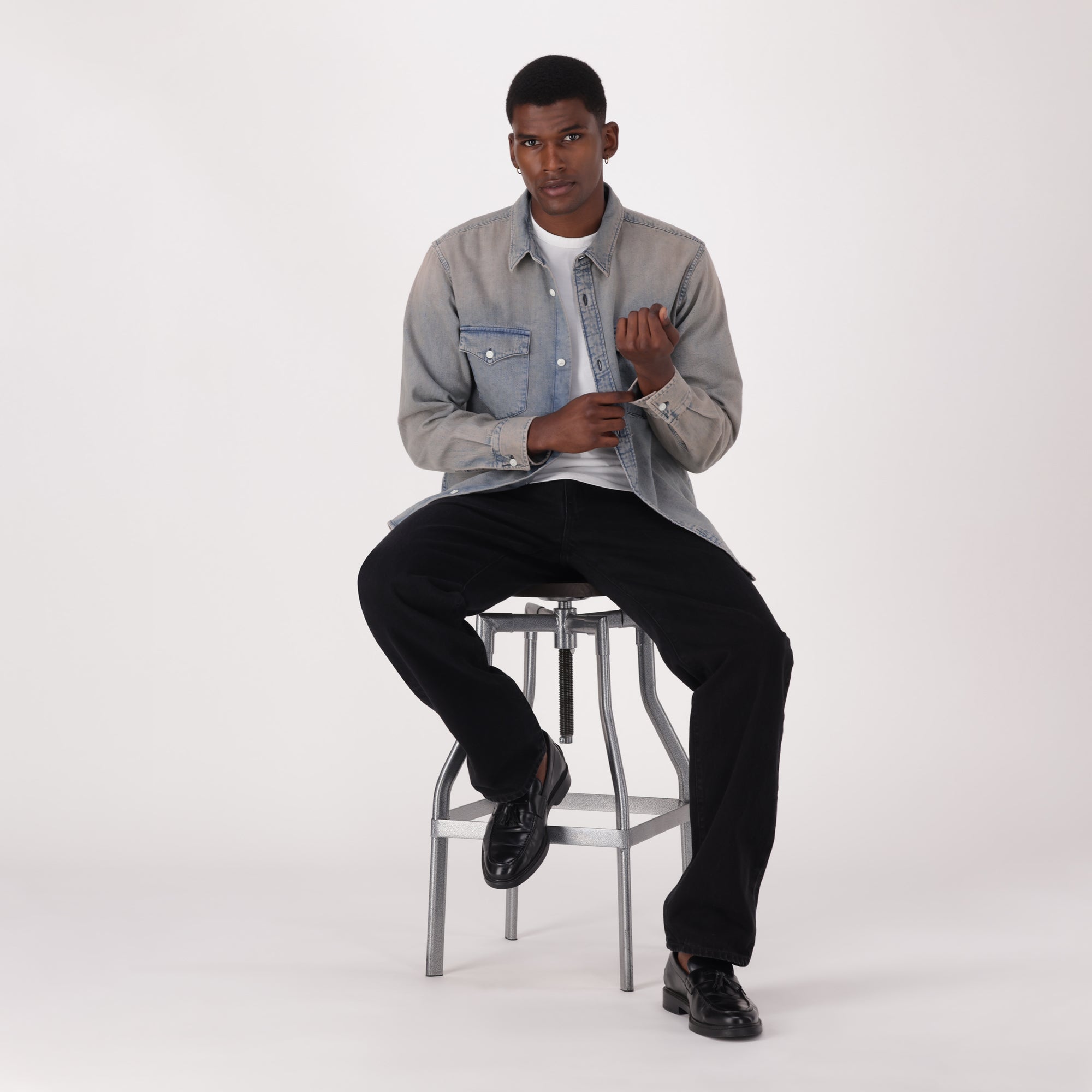 LEVI'S® MEN'S 555™ RELAXED STRAIGHT JEANS - BLACK