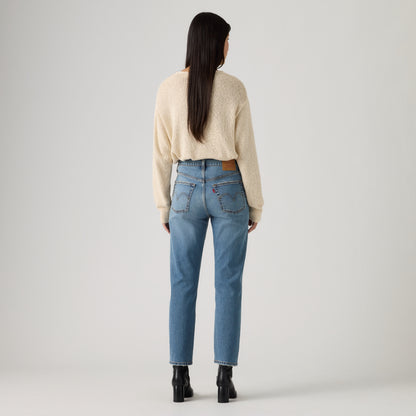 LEVI'S® WOMEN'S CROPPED 501 ORIGINAL® JEANS - MED INDIGO - WORN IN