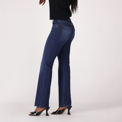 LEVI'S® WOMEN'S CURVY FLARE  - DARK INDIGO  WORN IN